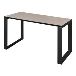 Regency Structure 48" X 24" Rectangular Laminate Training Table, Maple & Black (STT4824PLBK)