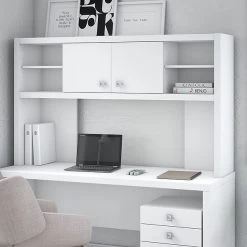 Office By Kathy Ireland® Echo 60W Hutch, Pure White (KI60103-03)