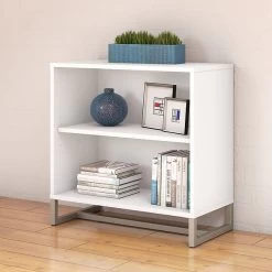 Office By Kathy Ireland® Method Bookcase Cabinet, White (KI70205)
