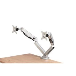 HON 21" USB Dual Monitor Arm, Silver, (Includes White Glove Installation) (HONBDMAUSBDSM)
