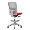 Union & Scale Workplace2.0™ Fabric Stool, Ruby Red, Adjustable Lumbar, Armless, Synchro-Tilt, Partial Assembly Required