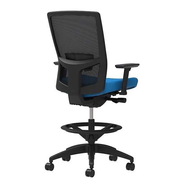 Union & Scale Workplace2.0™ Fabric Stool, Cobalt, Adjustable Lumbar, Height/Width Adjustable Arms, Synchro-Tilt Control (53834) 1 Union & Scale Workplace2.0™ Fabric Stool, Cobalt, Adjustable Lumbar, Height/Width Adjustable Arms, Synchro-Tilt Control (53834)