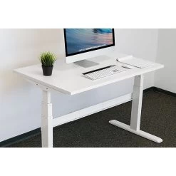 Mount-It! 48"W Desk Table Top For Standing Desks, White (MI-7935)