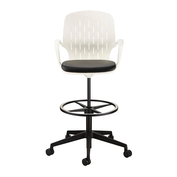 Safco® Shell™ Vinyl Upholstered Extended-Height Chair, White (7014WH) 1 Safco® Shell™ Vinyl Upholstered Extended-Height Chair, White (7014WH)