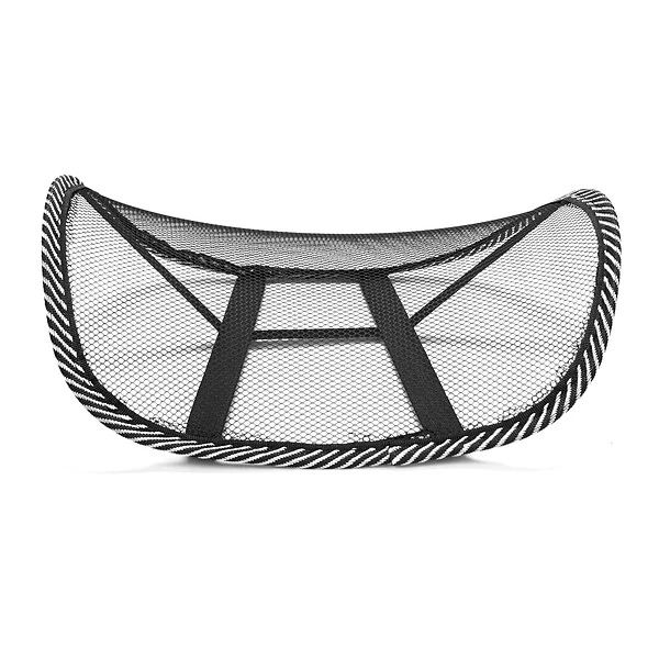 Mind Reader Mesh Lumbar Support Adjustable Breathable Cushion, Fits All Types Of Chairs, Car Seats, Black (BACKMESH-BLK) 3 Mind Reader Mesh Lumbar Support Adjustable Breathable Cushion, Fits All Types Of Chairs, Car Seats, Black (BACKMESH-BLK) - Image 3