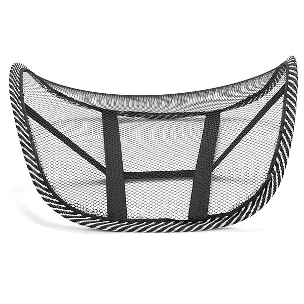 Mind Reader Mesh Lumbar Support Adjustable Breathable Cushion, Fits All Types Of Chairs, Car Seats, Black (BACKMESH-BLK) 5 Mind Reader Mesh Lumbar Support Adjustable Breathable Cushion, Fits All Types Of Chairs, Car Seats, Black (BACKMESH-BLK) - Image 5