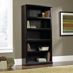 Sauder Select Collection 5-Shelf Bookcase, Estate Black (414235)