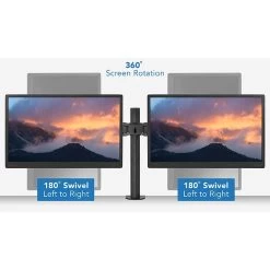 Mount-It! Dual Monitor Mount, Up To 27" Monitors, Black (MI-752) 6 Mount-It! Dual Monitor Mount, Up To 27" Monitors, Black (MI-752) -Home furniture sp32072299 s7