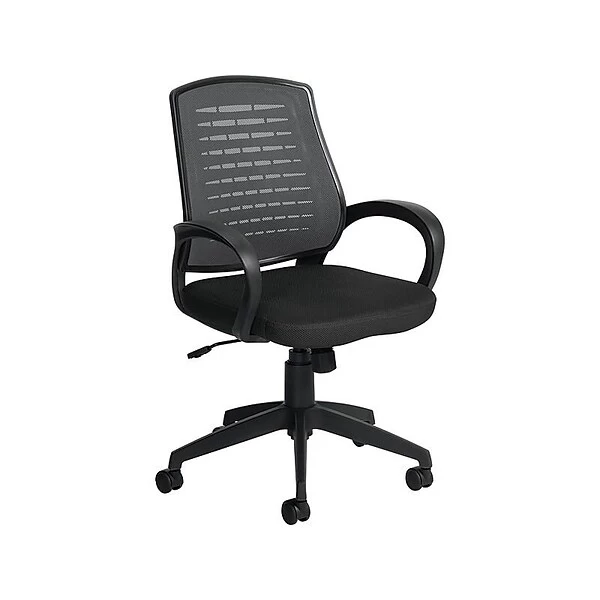Global Mesh Back Fabric Manager Chair, Gray And Black (OTG10902B) 2 Global Mesh Back Fabric Manager Chair, Gray And Black (OTG10902B) - Image 2