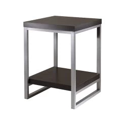 Winsome Jared 18"W X 18"D End Table, Espresso (93418)
