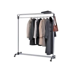 Alba⢠Alba 66.93"H X 59.06"W Garment Rack, Silver Steel (PMGROUP3)