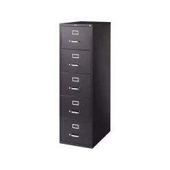 Quill BrandĀ® 5 File Drawers Vertical File Cabinet, Locking, Black, Legal, 26.5"D (21920D)