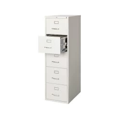 Quill Brand® Commercial 5 File Drawer Vertical File Cabinet, Locking, Gray, Legal, 26.5"D (21921D)