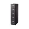 Quill Brand® Commercial 5 File Drawer Vertical File Cabinet, Locking, Black, Letter, 26.5"D (21917D)