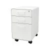 Poppin Stow 3-Drawer Vertical File Cabinet, Locking, Letter/Legal, White, 20"D (100915)