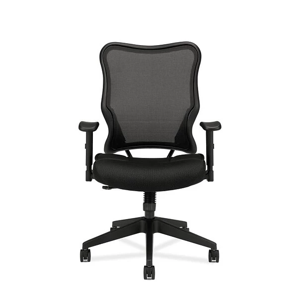 HON Wave Mesh High-Back Task Chair, Synchro-Tilt, Adjustable Arms, Black Sandwich Mesh Seat (BSXVL702MM10) 1 HON Wave Mesh High-Back Task Chair, Synchro-Tilt, Adjustable Arms, Black Sandwich Mesh Seat (BSXVL702MM10)