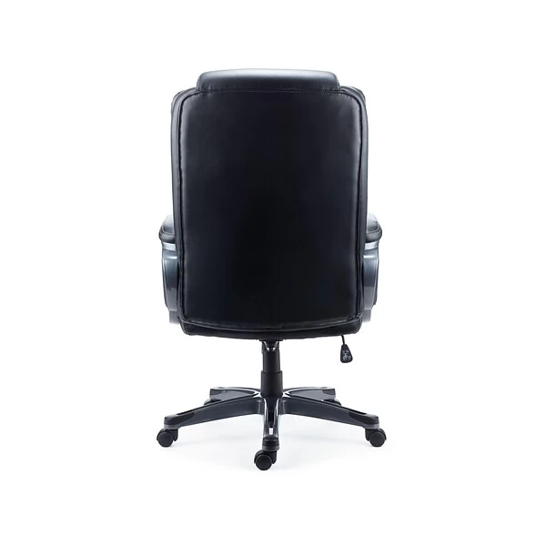 Quill Brand® Mcallum Bonded Leather Manager Chair, Black (51473) 2 Quill Brand® Mcallum Bonded Leather Manager Chair, Black (51473) - Image 2