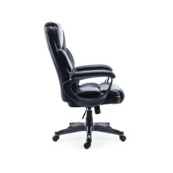 Quill Brand® Mcallum Bonded Leather Manager Chair, Black (51473) 5 Quill Brand® Mcallum Bonded Leather Manager Chair, Black (51473) -Home furniture sp41817380 s7