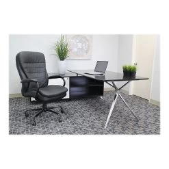 Boss Office Products CaressoftPlus Executive Big & Tall Chair, Black (B991-CP) -Home furniture sp42116170 s7