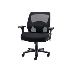 Quill BrandĀ® Driscott Mesh Back Fabric Managers Big & Tall Chair, Black (28354)