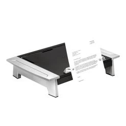 Fellowes Office Suites Monitor Riser, Up To 28" Monitor, Black/Silver (8036601)