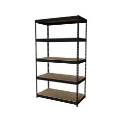 Hirsh 3800 Lb. Rivet Series 5-Shelf Metal Unit, 48"W, Black (19454)