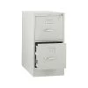 HON 310 Series 2-Drawer Vertical File Cabinet, Locking, Letter, Gray, 26.5"D (H312.P.Q)