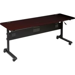 Balt Flipper Training Room Table, 24"D X 72"W, Mahogany (89880M)