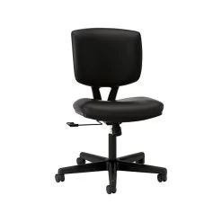 HON Volt Leather Task Chair, Black (HON5701SB11T)