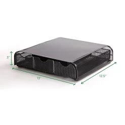 Mind Reader PC, Laptop, IMAC Monitor Stand And Desk Organizer, Black Metal Mesh (MONMESH-BLK) -Home furniture sp50899563 s7