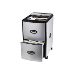 Storex Deluxe 2-Drawer Vertical File Cabinet, Mobile, Letter, Metal, 19" (61352U01C) -Home furniture sp50987652 s7