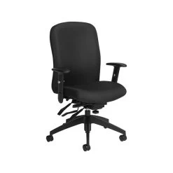 Global Truform Ergonomic Fabric Executive Big & Tall Chair, 350 Lb. Capacity, Black (TS54503SCBKJN02)