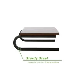 Mind Reader Wood Top Monitor Stand, Sturdy Laptop Riser, Desktop Stand, Desktop Monitor Stand Organizer, Brown (WOODMON-BRN) -Home furniture sp51414100 s7