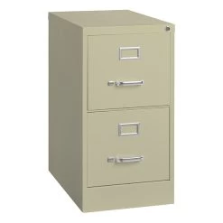 2-Drawer Vertical File Cabinet, Letter-Size, Putty, 22" Deep (17889) -Home furniture sp54768903 s7