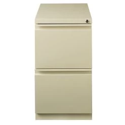 2-Drawer Mobile File Cabinet, Putty, 23" Deep (19305)