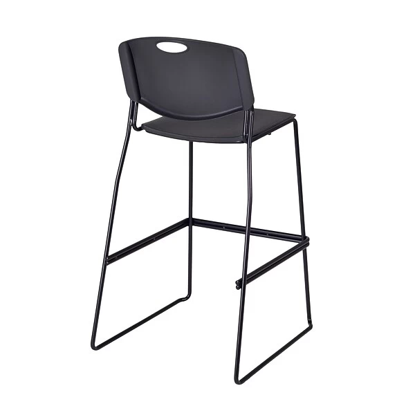 Regency Zeng Metal Stack Stool, Black (4495BK) 2 Regency Zeng Metal Stack Stool, Black (4495BK) - Image 2