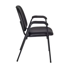 Regency Ace Vinyl Stack Chair, Black (2125LBK)