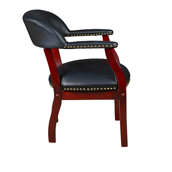 Regency Ivy League Vinyl Captain Chair, Black (9004BK) 1 Regency Ivy League Vinyl Captain Chair, Black (9004BK)
