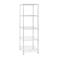Honey-Can-Do 5-Tier Shelving Unit, 24"W, White ( SHF-01055 )