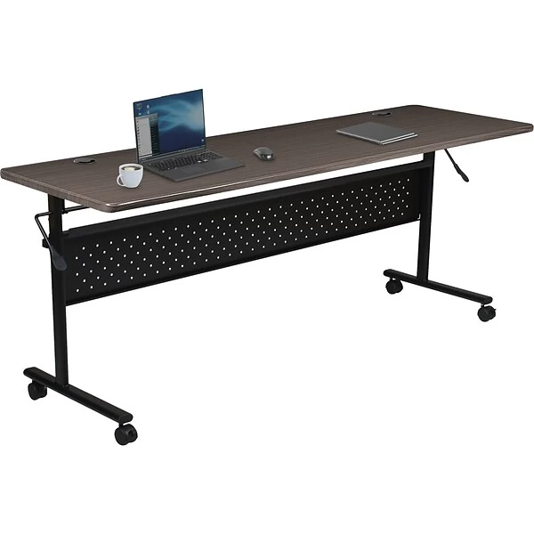 MooreCo Economy Flipper Training Room Table, 24"D X 60"W, Asian Night (91180) 3 MooreCo Economy Flipper Training Room Table, 24"D X 60"W, Asian Night (91180) - Image 3