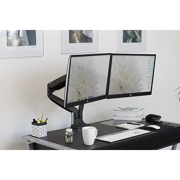 Mount-It! Height Adjustable Dual Monitor Desk Mount Arms For 13"-32" Monitors (MI-1772B) 1 Mount-It! Height Adjustable Dual Monitor Desk Mount Arms For 13"-32" Monitors (MI-1772B)