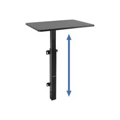 Mount-It! 24" Wall Mounted Sit & Stand Desk, Black (MI-7989)