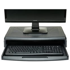 Mind Reader Monitor Stand, Black (KEYDESK-BLK)