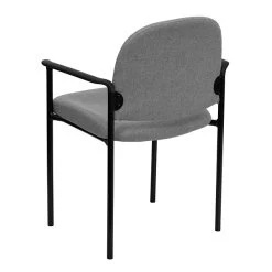 Flash Furniture Fabric Stackable Steel Side Chairs W/Arms (BT5161GY) -Home furniture sp88964481 s7