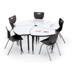 MooreCo Hierarchy 30" Table, Whiteboard (113361-MRKR)